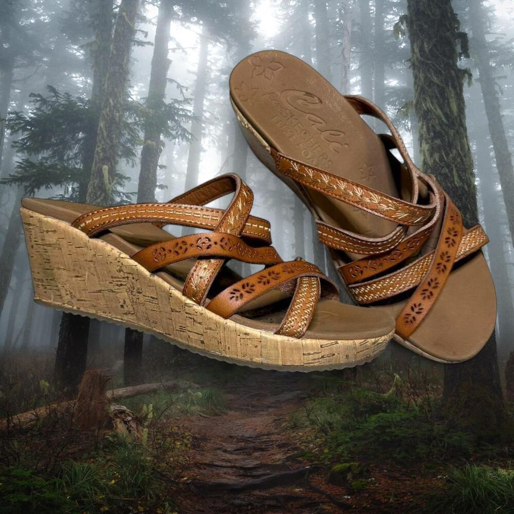 Y2k boho cottagecore brown leather